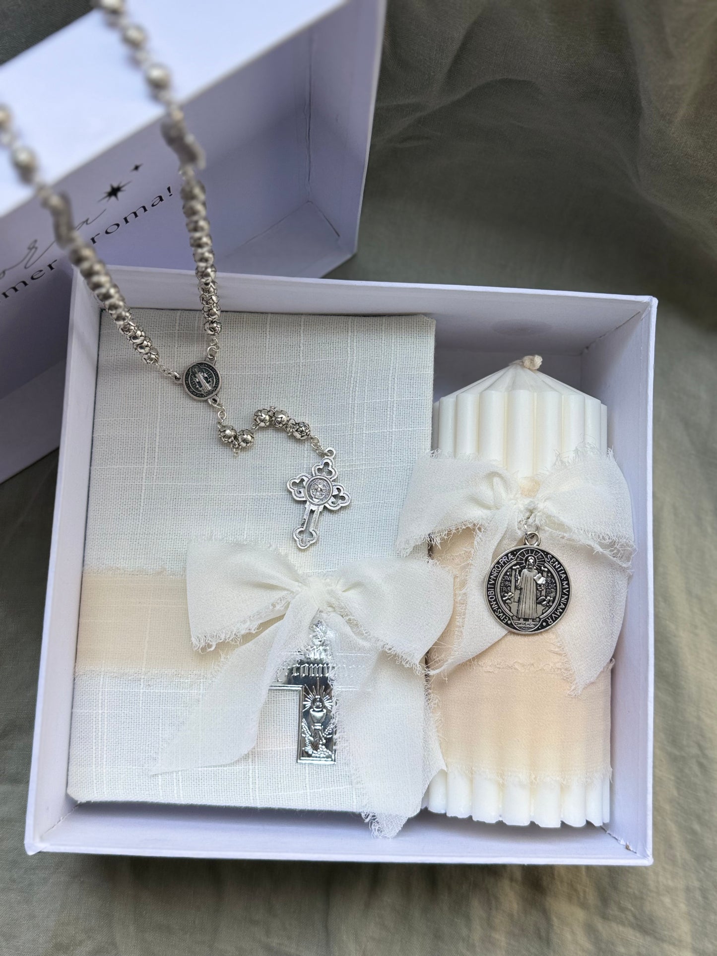 Kit de primera comunión - Con medalla de San Benito