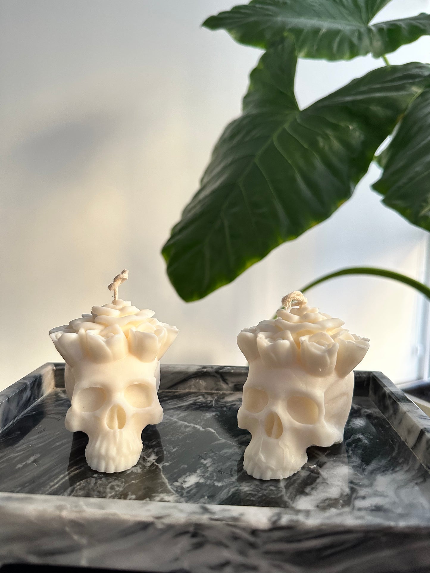 Calavera con Corona de Rosas